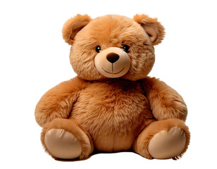 Obraz premium A plump, cute teddy bear in PNG