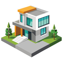 3d  real estate illustration design 