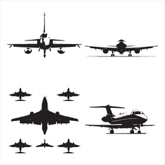airplane isolated on white background