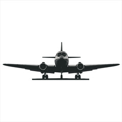 airplane isolated on white background