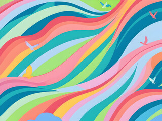 abstract colorful background,Ai generated 