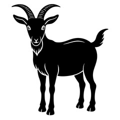 goat on white background