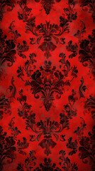 A red and black patterned fabric, wallpaper mobile