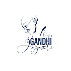 vector illustration of 2nd October- Gandhi Jayanti.