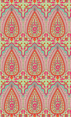 seamless beautiful wallpaper cards all over design floral leaf vintage ornament Victorian ethnic print paisley pattern geometric