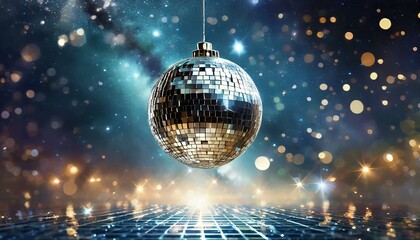 Obraz premium disco ball with lights