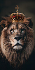 Lion of Judah, exuding strength and power. Christian conceptual