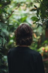 Serene Solitude in Lush Jungle Foliage