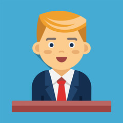 Dynamic Cartoon News Reporter Character Design