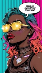 person with graffiti wall