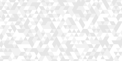 Vector geometric seamless technology gray and white cube square paper background. abstract surface creative diamond geometric pattern gray Polygon Mosaic triangle, business and corporate background.