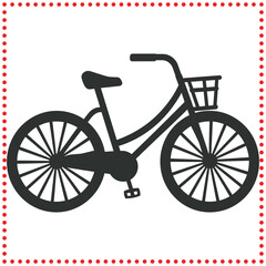 Iconic Bicycle Silhouette for Travel, Adventure, and Outdoor Art