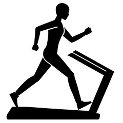 silhouette of a person running