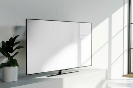 Modern TV screen  png mockup, transparent design