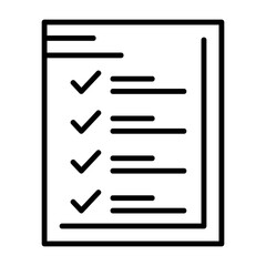 List Vector Icon Design