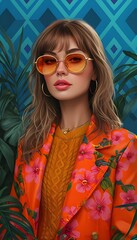 portrait of a woman in sunglasses