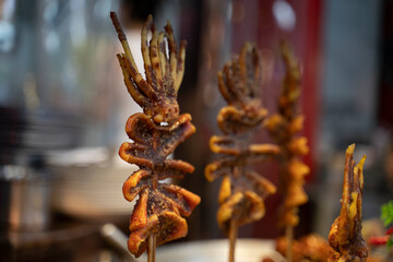street food in chineese market