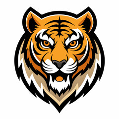 Stylized Tiger art Vector Design