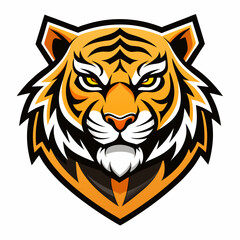 Stylized Tiger art Vector Design