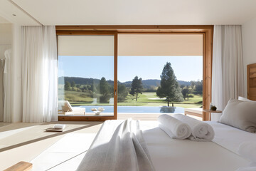 Hotel Near Golf Course with Spa, Pine Trees Surrounding Luxury Accommodations