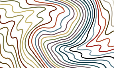 Color pattern curved lines black and white grunge vector