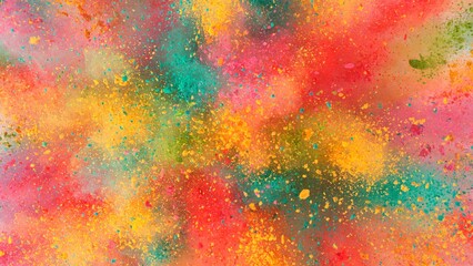 Fototapeta premium Colored powder explosion , top shot . Freeze motion.