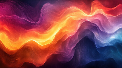 Obraz premium Abstract background with flowing, colorful, wavy lines and vibrant colors.