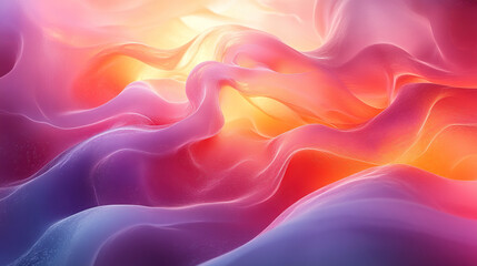 Obraz premium Abstract background with flowing, vibrant colors in shades of pink, orange, and purple.