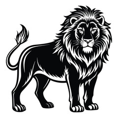 lion silhouette vector
