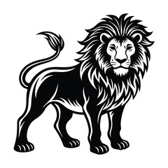 lion silhouette vector
