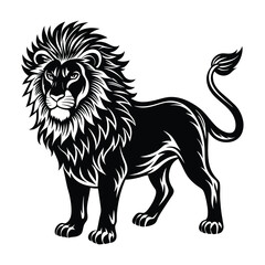 lion silhouette vector
