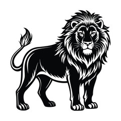 lion silhouette vector
