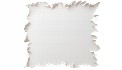 Fototapeta premium paper with burnt edges, tear edge, ripped oww