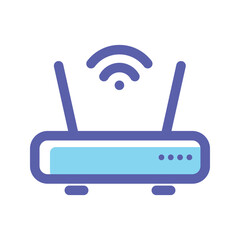 Obraz premium wireless router icon