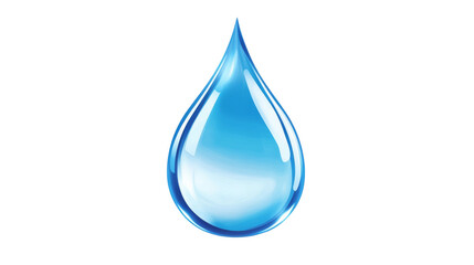 Blue Water Drop Isolated 