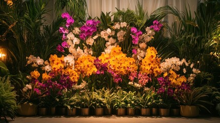 Orchids in Bloom, a Vibrant Display