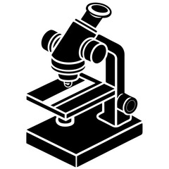 Microtome silhouette vector art illustration
