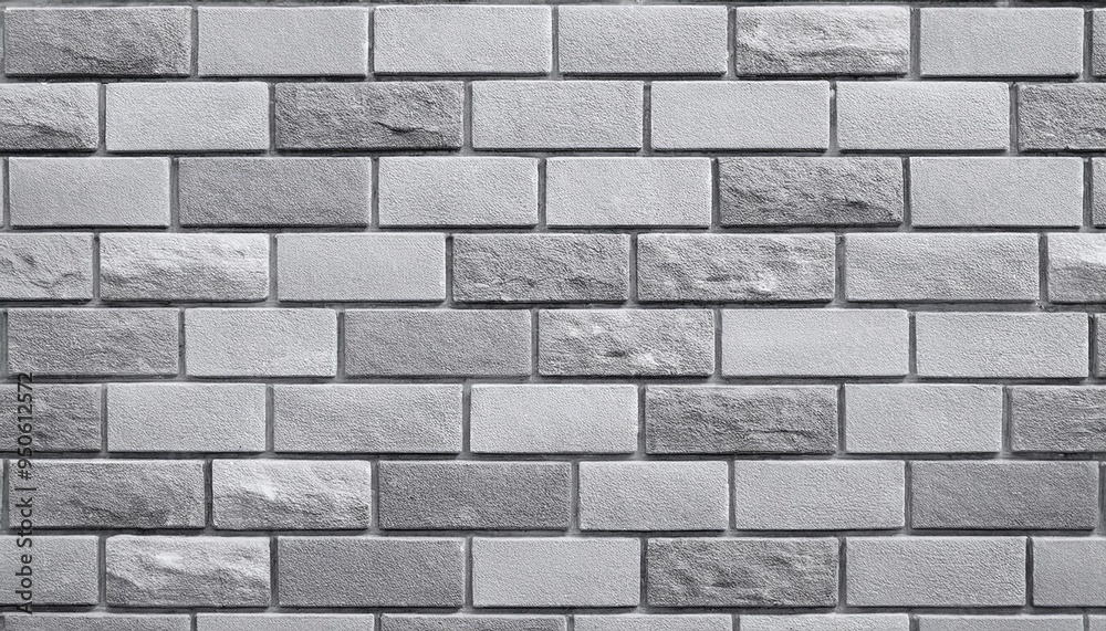 Sticker brick wall texture or background gray