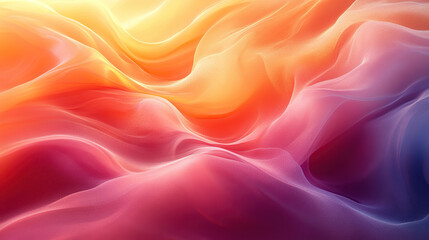 Obraz premium Abstract colorful wavy background with soft, glowing, and smooth lines.