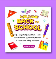 Back To School Post Template