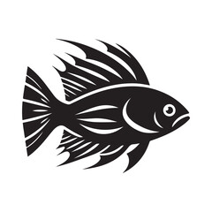 Download Saddleback Fish Silhouette Vector Illustrations - High-Quality Designs