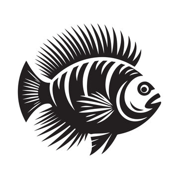 recommend clip art: Download Saddleback Fish Silhouette Vector Illustrations - High-Quality Designs