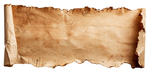 PNG Vintage parchment scroll paper