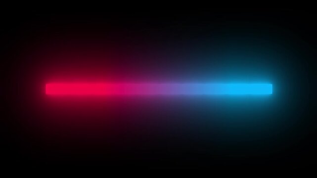 Red blue purple pink gradient electric loading bar animation on transparent alpha background, glowing lights progress bar
