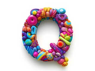 Q Vibrant, 3D, colorful depiction of adorable alphabet characters should prioritize quality in design
