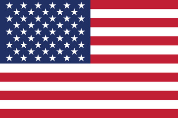 Fototapeta premium American flag, USA vector illustration