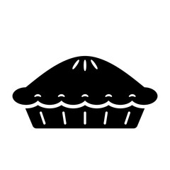 Pie icon logo isolated. Pie icon, bakery vector.