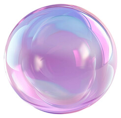 Obraz premium PNG Iridescent abstract pastel sphere