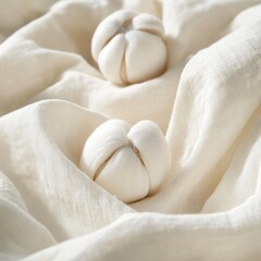 Raw White Cotton Background