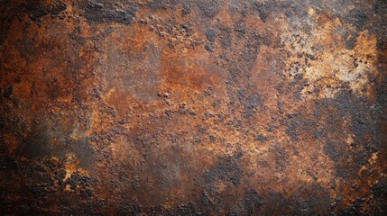 Weathered and Rusted Metal Surface with Textured Background